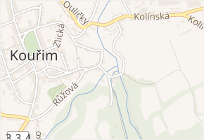 Podskalí v obci Kouřim - mapa ulice