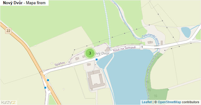 Nový Dvůr - mapa firem