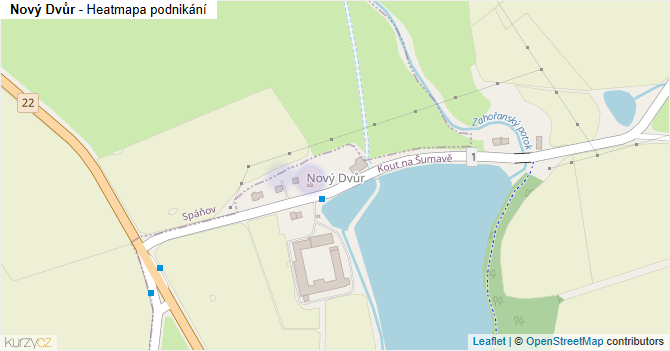 Nový Dvůr - mapa podnikání