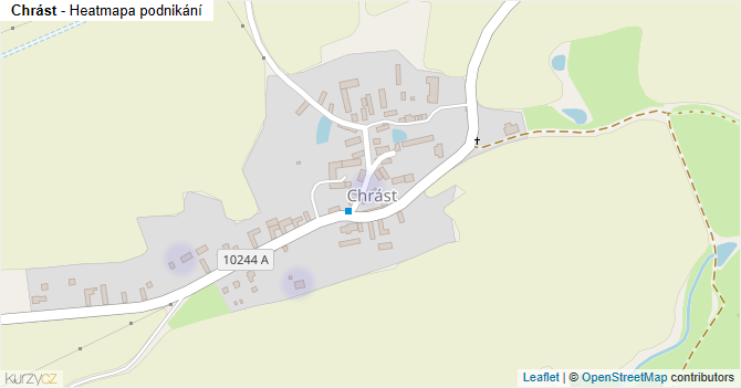 Chrást - mapa podnikání