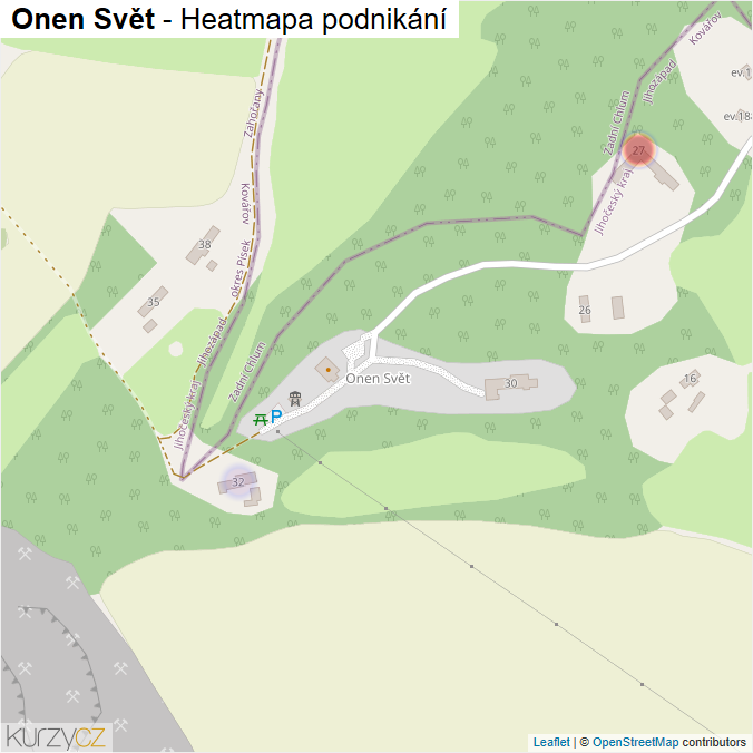Mapa Onen Svět - Firmy v části obce.