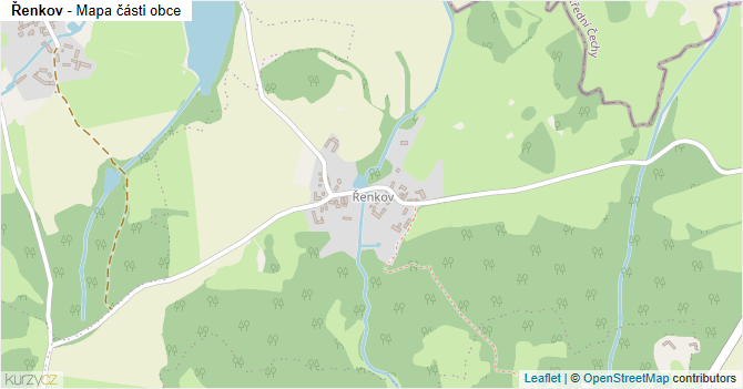 Řenkov - mapa části obce
