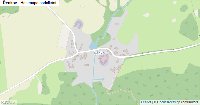 Řenkov - mapa podnikání