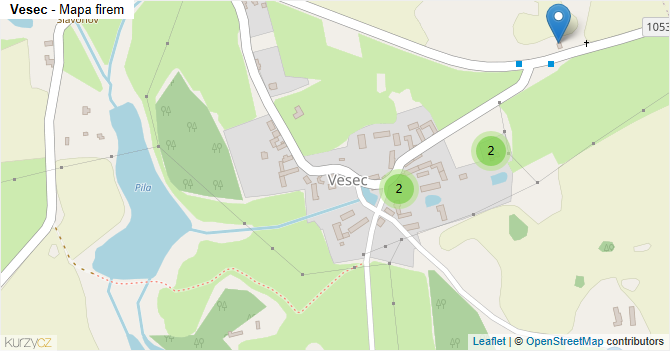 Vesec - mapa firem