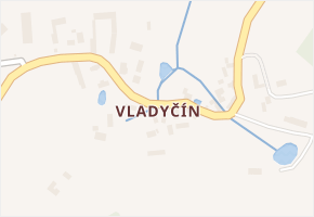 Vladyčín v obci Kovářov - mapa části obce