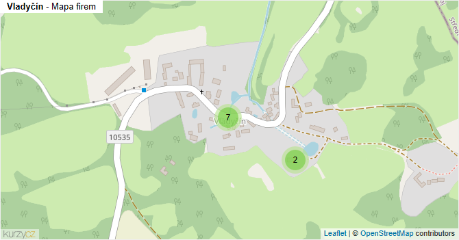 Vladyčín - mapa firem