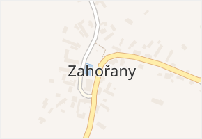 Zahořany v obci Kovářov - mapa části obce