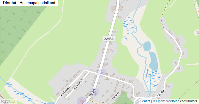Dlouhá - mapa podnikání