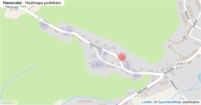 Hamerská - mapa podnikání