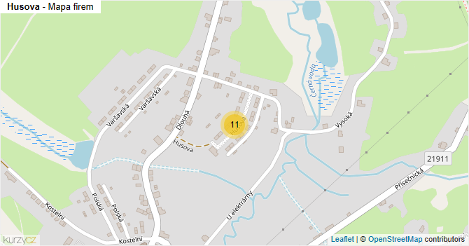 Husova - mapa firem
