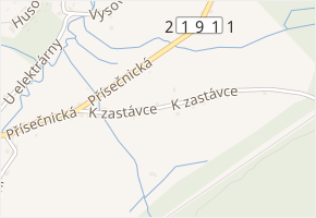 K zastávce v obci Kovářská - mapa ulice