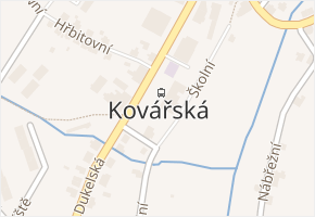Kovářská v obci Kovářská - mapa části obce