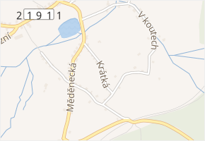 Krátká v obci Kovářská - mapa ulice