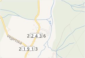 Mlýnská v obci Kovářská - mapa ulice