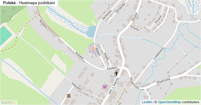 Polská - mapa podnikání