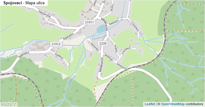Spojovací - mapa ulice