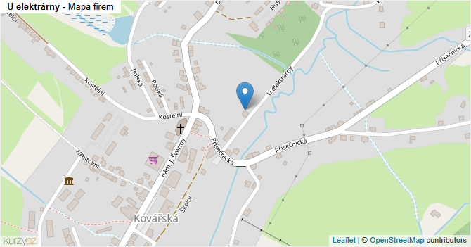 U elektrárny - mapa firem