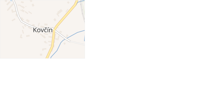 Kovčín v obci Kovčín - mapa části obce