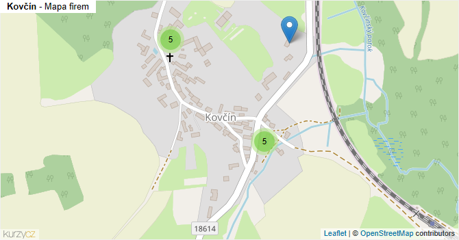 Kovčín - mapa firem