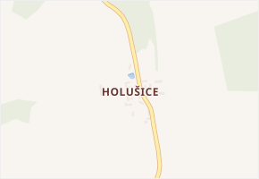 Holušice v obci Kozárovice - mapa části obce