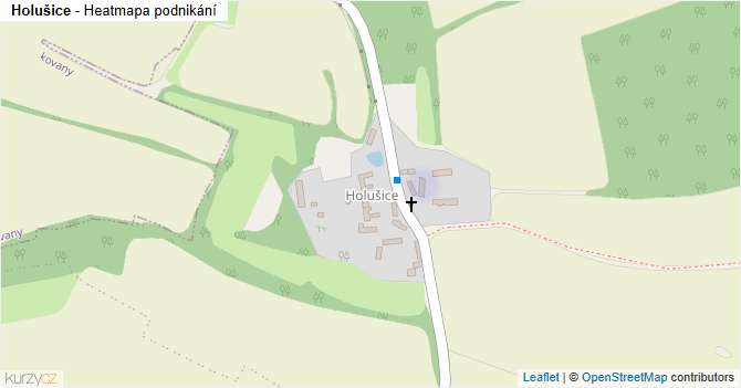 Holušice - mapa podnikání