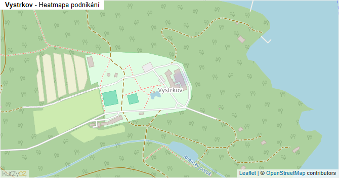 Vystrkov - mapa podnikání