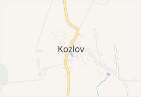Kozlov v obci Kozlov - mapa části obce