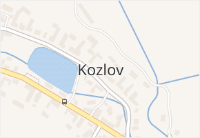 Kozlov v obci Kozlov - mapa části obce