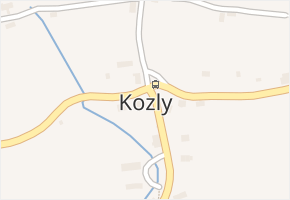 Kozly v obci Kozly - mapa části obce
