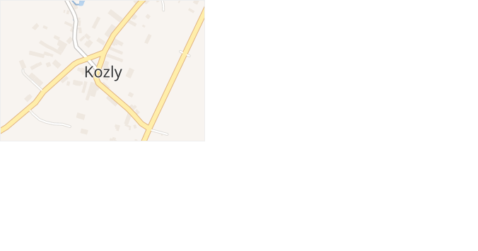 Kozly v obci Kozly - mapa části obce