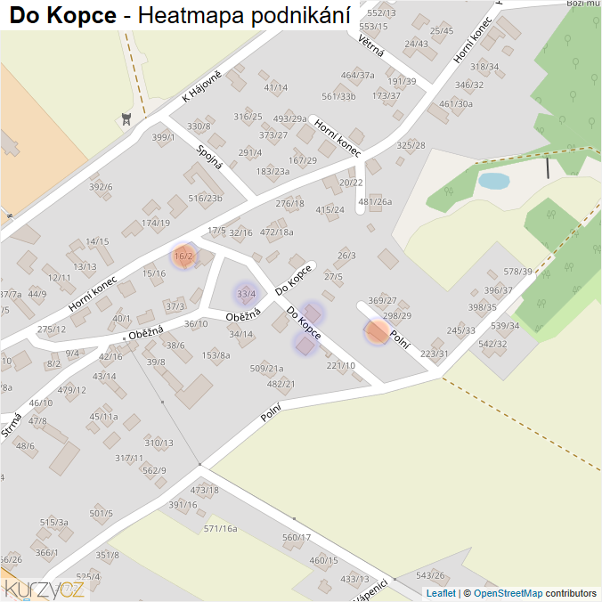 Mapa Do Kopce - Firmy v ulici.