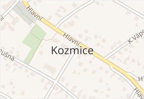 Kozmice v obci Kozmice - mapa části obce