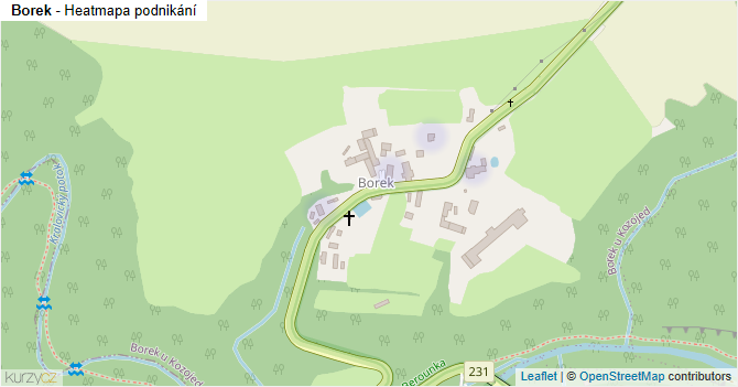 Borek - mapa podnikání