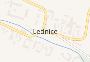 Lednice v obci Kozojedy - mapa části obce