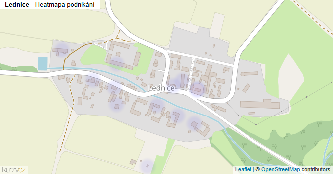 Lednice - mapa podnikání