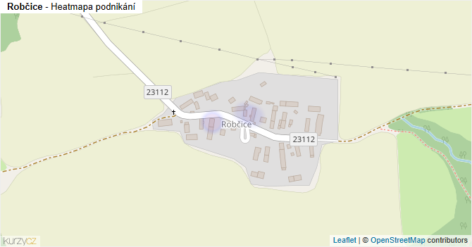 Robčice - mapa podnikání