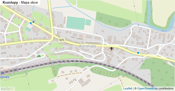 Kozolupy - mapa obce