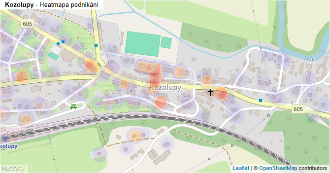 Kozolupy - mapa podnikání