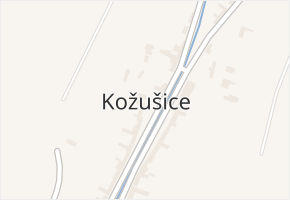 Kožušice v obci Kožušice - mapa části obce
