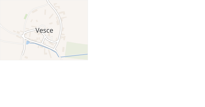 Vesce v obci Krabčice - mapa části obce