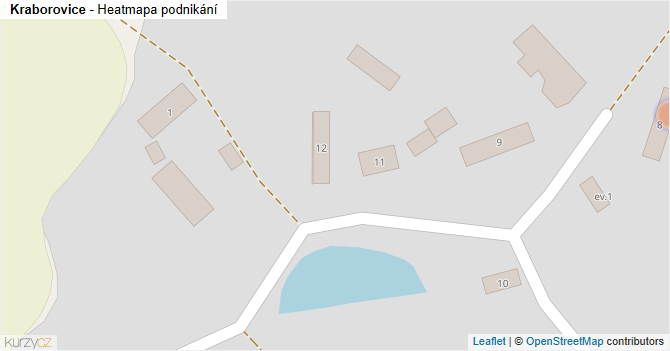 Kraborovice - mapa podnikání