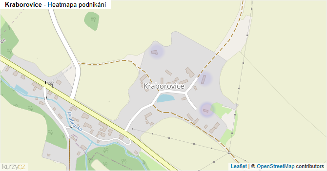 Kraborovice - mapa podnikání