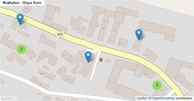 Krahulov - mapa firem