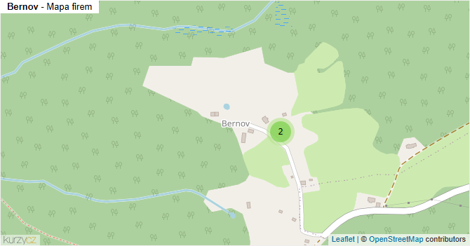 Bernov - mapa firem