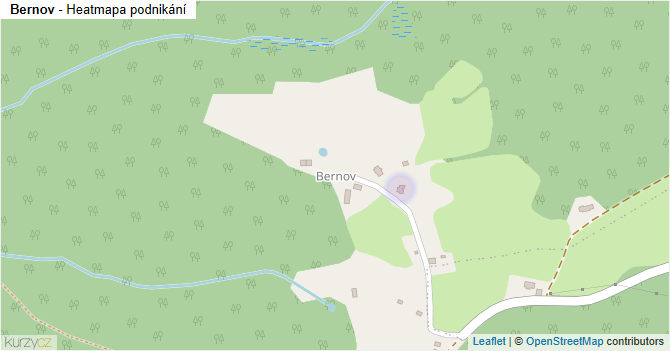 Bernov - mapa podnikání