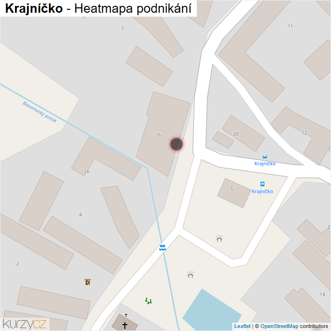 Mapa Krajníčko - Firmy v obci.