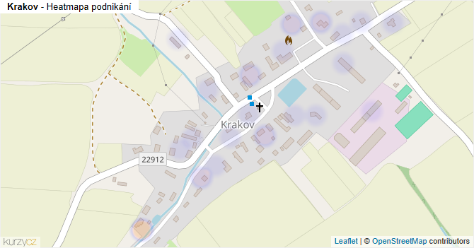 Krakov - mapa podnikání