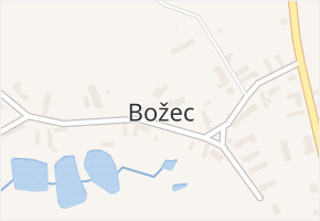 Božec v obci Krakovany - mapa části obce
