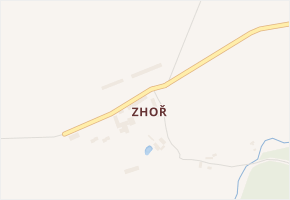 Zhoř v obci Krakovec - mapa ulice