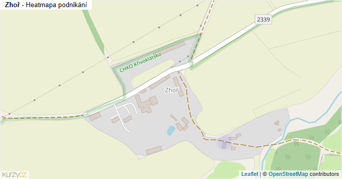 Zhoř - mapa podnikání
